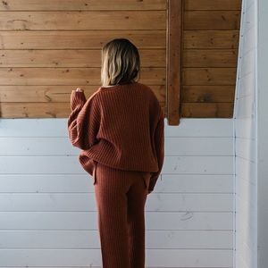 James Street Co. Ribbed Knit Pant Sienna